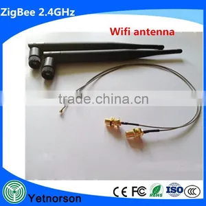 2.4 GHz Wifi 5dBi 802.11b/g WiFi Antenna RP-SMA Male Connector For PCI Card USB Wireless Router +IPX-RP SMA Female 1.13 thumbnail-4