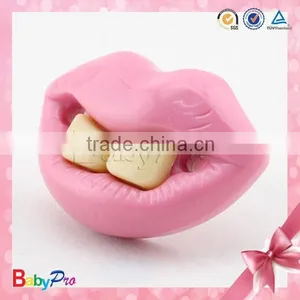 China Manufacturer High Quality Pink Color Design for Baby Soothie Pacifier Funny Pacifier Babies thumbnail-6