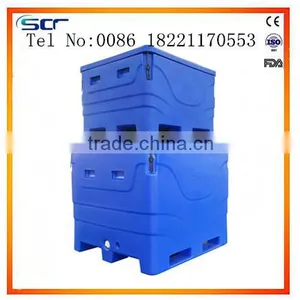 Durable Plastic Fish Container Ice Fish Tub Ice Fish Carrier Totes Fish Tank thumbnail-1
