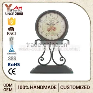 2016 Hot Selling Custom Printing Chic Analog Metal Clock Themes Hanger thumbnail-1