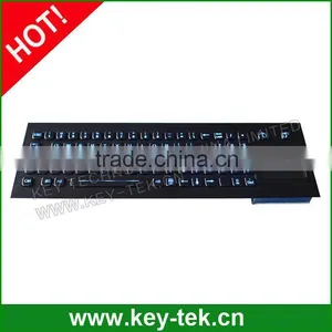 Black Electroplated Backlight Metal Keyboard With Touchpad thumbnail-1