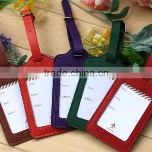 Custom Made Debossed Logo Leather Luggage Tag/high Quality pu Leather Luggage Tag/leather Luggage Tag Quality Choice thumbnail-6