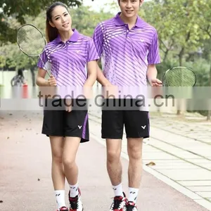 Grade Original Badminton Polo Jersey Cheap Table Tennis Jersey thumbnail-2