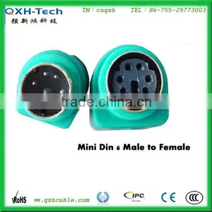 Hot Sale! 6 Pin Mini Din Cable Connector thumbnail-1
