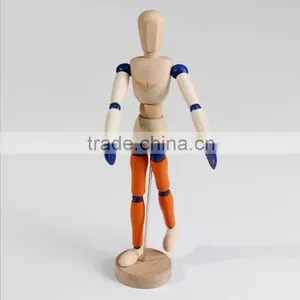 Pink Color Mini Doll Supply 10 "wooden Puppet Joints Wooden Crafts Processing Customized Manufacturers Selling Wholesale thumbnail-5