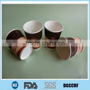 Hot Ripple Paper Cups/printed Coffee Paper Cups/disposable Paper Cups thumbnail-1