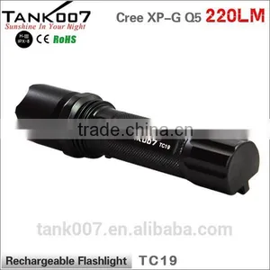 TANK007 Electric Charge Torch Light Night Hunting Torch Light Rechargeable Led Police Flashlight thumbnail-4