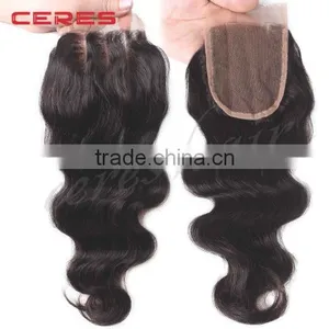 Ceres Hair 130% Density Middle Part u Part Body Wave Virgin Hair Bundles With Free Parting Lace Closure Quality Choice thumbnail-4
