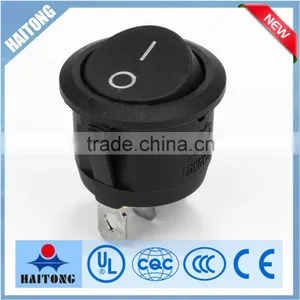 250V 2 Way 2pin Black Round Rocker Switch Electrical T125 Momentary Rocker Switch thumbnail-1
