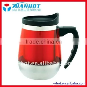 Double Wall Plastic Cup& Stainless Steel Inner thumbnail-1