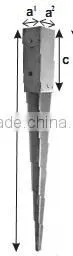 Hot Dipped Galvanized Post Support Post Anchor thumbnail-6