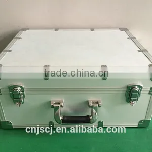 China Permanent Protection With Lock Very Farm Durable Silver Aluminum Carry ABS Tool Case With Lock thumbnail-1