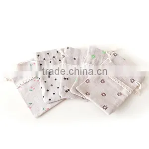 2015 Christmas Jute Drawstring Gift Pouch Bag thumbnail-3