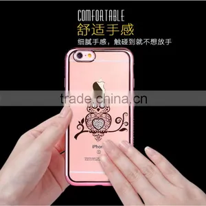 2016 Newest Mobile Phone Cover Case Electroplate Crystal Image Tpu for IPhone 6 6s 6plus thumbnail-2