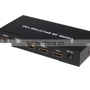 High Quality K 3D 1080p Support 1 in 4 Out HDMI Splitter Compatible HDCP HDMI Splitter 1x4 1.3V 1.4V thumbnail-2