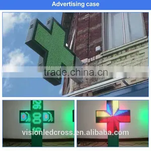 CE Certificate Outdoor High Quality LED Drugstore Pharmacy Cross (Croix de Pharmacie) thumbnail-4