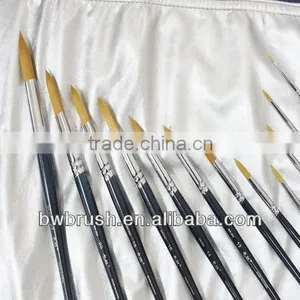 Professional Golden Nylon Artist Paint Brush,watercolor Brush thumbnail-1