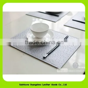 Classic 100% Reversible Leather Coaster Heat Resistant Leather Placemat 16018 thumbnail-5