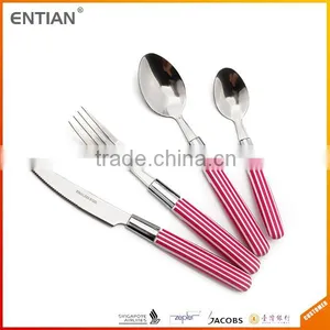 Stainless Steel Flatware Set With Plastic Handle, Wholesale Flatware, Kinds of Flatwares and Uses thumbnail-6
