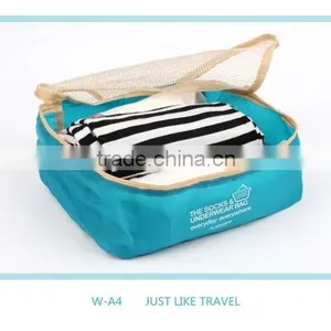 1pc New Arrivel Waterproof Travel Closet Organizer Sock Clothes Storage Bags Polyester Underwear Bag thumbnail-2