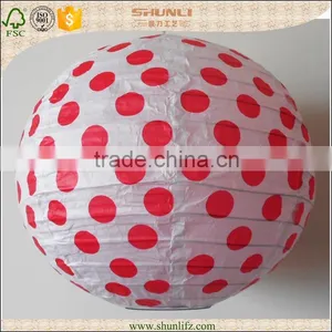 Valentine's Day Decoration Round Hanging Rice Paper Lantern thumbnail-5
