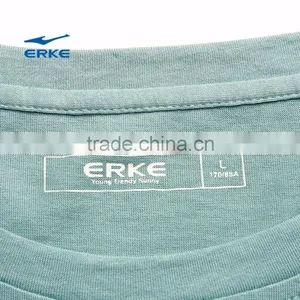 ERKE 2015 Summer Wearing Mans Casual Round Neck Full Cotton Short Sleeve t Shirt With Simple Pattern Wholesale/OEM thumbnail-5