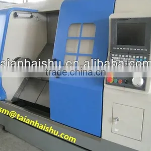 CNC(A) Series Two Spindle Single Turret CNC Turning Center CNC150/250/350/450/550A Cnc Slant Bed Lathe thumbnail-1