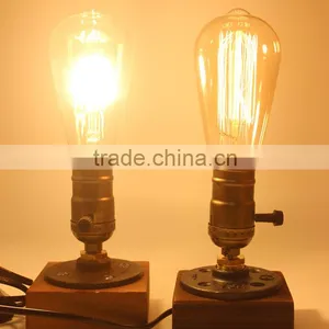 Dimmable ST64 LED Bulb 4W 6W E26/E27 Filament Light Bulb 110V/220V Retro Transparent Glass Led Light Bulb thumbnail-2