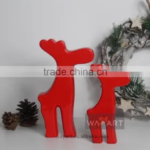 Red and White Christmas Reindeer of Xmas Decoration thumbnail-4