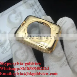 2016 New Arrival for Apple Watch Gold Housing Case Cover, Gold Diamond Case Housing for Apple Watch thumbnail-4