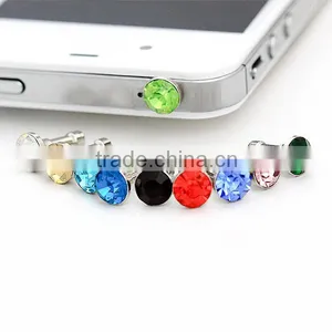 Small Single Diamond Earphone Dust Plug --A94 thumbnail-1