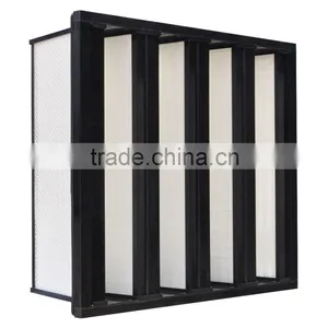 High Efficiency H13-H14 V-type Air Conditioning and HVAC Industrial Air Filter thumbnail-2