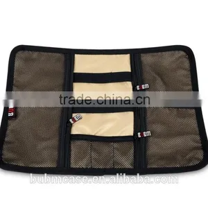 Top BUBM Small Black Nylon Spring Rolls Folding Cable Bag,USB Flash Drive Bags thumbnail-2