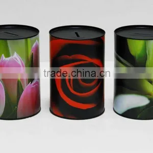 Coin Tin Can Saving Box/piggy Bank Tin Box/coin Tin Boxes thumbnail-2