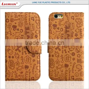 Hot Selling Genuine Leather Wholesale Cell Phone Case for Iphone 6s 7 5 4 se c Plus thumbnail-5