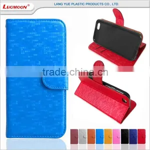 Glitter pu Leahter Diamond Pattern Smartphone Leather Flip Cover Case for Iphone 7 6 5 4 se Plus thumbnail-1