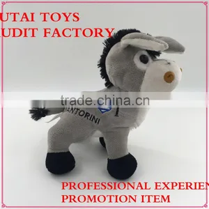 Soft Plush Donkey Toy SEDEX,ICTI,,BSCI,WCA,SA8000 Audit Factory Promotion Manufacturer Stuffed Donkey With Greece Flag thumbnail-2