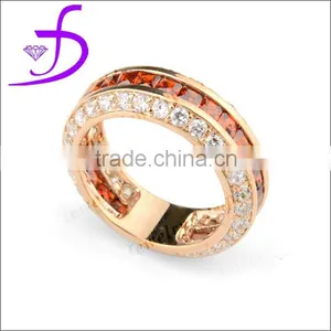 New Desgin Wholesale Silver Jewelry Wheel Diamond Ring thumbnail-1