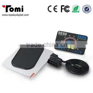 Newest E350 HUD Head Up Display 5.8 Inch HUD E350 Support Cars With OBD2 and EUOBD Port Speeding Warning thumbnail-6