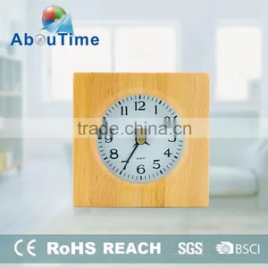 Mini Round Luxury Promotion Wood Table Clock thumbnail-4