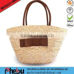 Colorful Fashion Handmade Woven Straw Beach Bag thumbnail-1