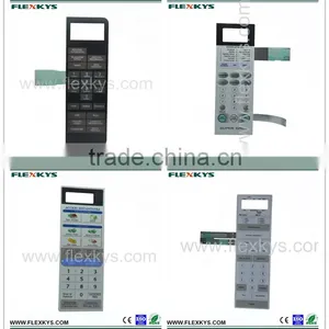 Grease Resistant Microwave Oven Membrane Switch With Silver Circuit and Rear Adhesive thumbnail-6