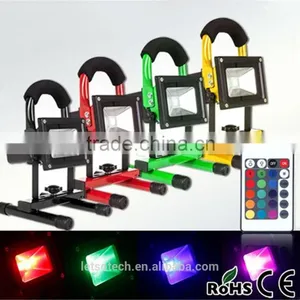 2016 New IP65 50w 100w 200w Portable Rechargeable RGB Dimmable Led Flood Light With CE ROHS Warm White 3 Years Warranty thumbnail-3