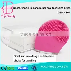 Wholesale USB Rechargeable Skin Care Ultrasound Machine Sonic Face Brush Best Facial Cleansing Brush thumbnail-1