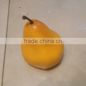 Artificial Pear Large - Plastic Decorative Fruit Yellow Pears Fake ARTIFICIAL FAKE FRUIT PEAR thumbnail-1