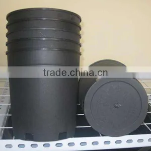 High Quality 1/2/3 Gallon Black Plastic Flower Seedling Nursery Pots thumbnail-3