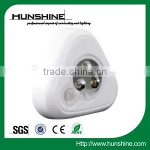 3led White Triangle High Quality Indoor Motion Sensor Light thumbnail-1