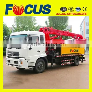 18m Small Trailer Mounted Concrete Boom Pump thumbnail-1