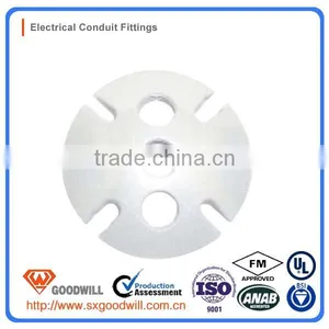 Steel Round Three Holes Junction Box Cover Electrical thumbnail-1
