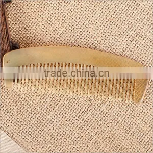 Handmade Craft Horn Comb for Hair Natural Healthy Massage Smoothing Hair Brush for Exquisite Gift thumbnail-3